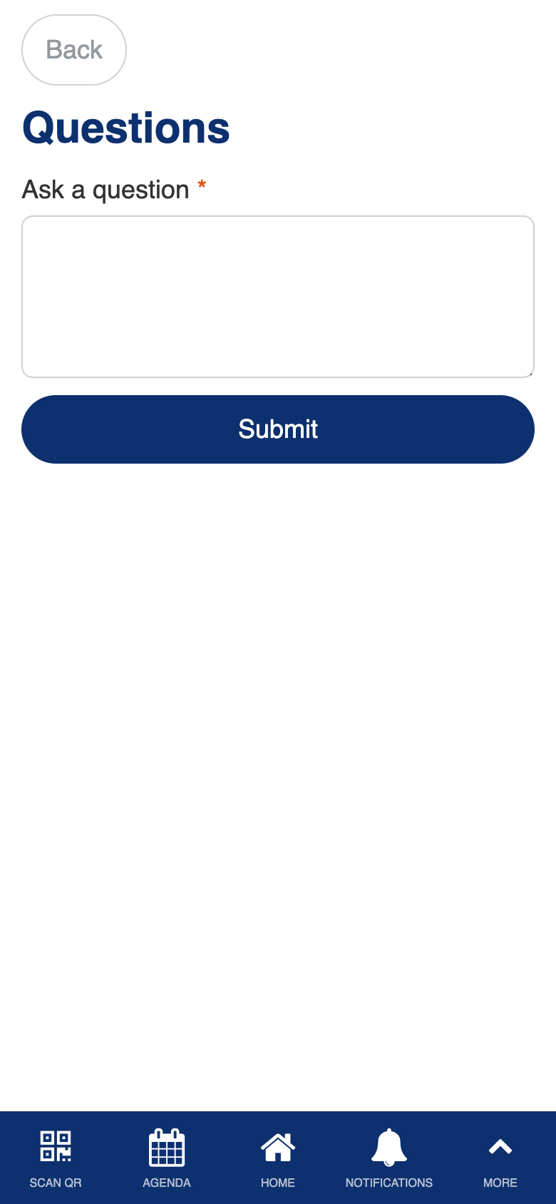 Session questions form